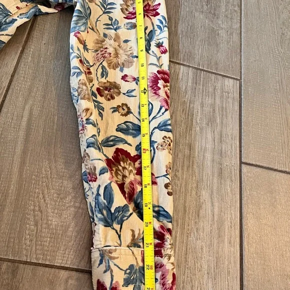 Vintage Lizwear Jeans Floral Corduroy Jacket by Liz Claiborne - Picture 11 of 15